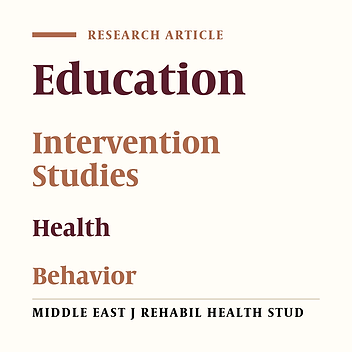 The Effects of Interventional Health Education on the Conditions of Hairdressing Salons and Hairdressers Behaviors
