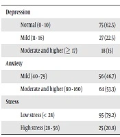 The Prevalence of Depression, Anxiety, and Stress and Their Association with Vitamin D and Estrogen Levels in Postmenopausal Women in Semnan