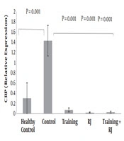 Effect of Endurance Training with Royal Jelly on CRP Gene Expression in Muscle Tissue of Rats with Alzheimer ’s Disease