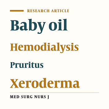 The Effect of Administration of Baby Oil on the Severity of Pruritus in Hemodialysis Patients