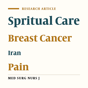 Effect of Spiritual Care on Pain of Breast Cancer Patients: A Clinical Trial