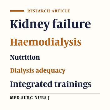 Evaluation of the effect of integrated trainings on nutritional status and dialysis adequacy in hemodialysis patients