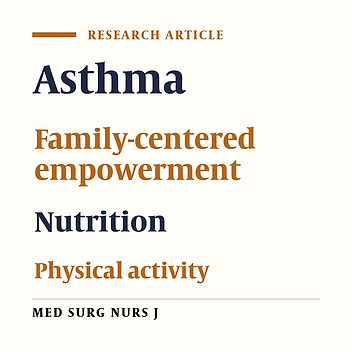 Evaluation of the effects of the family-centered empowerment model on the nutrition style and physical activity of patients with asthma