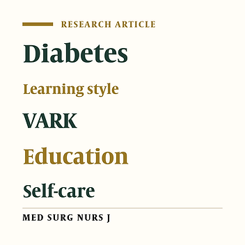 Evaluation of the effect of self-care education based on VARK learning style on HbA1c and FBS levels in patients with type II diabetes