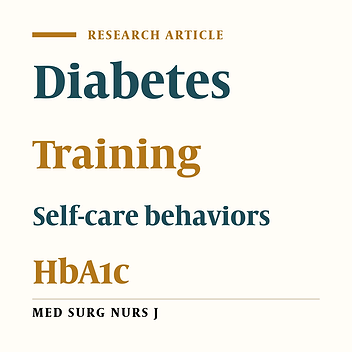 Evaluation of the effect of self-care behavior training on glycosylated hemoglobin (HbA1c) levels in diabetic patients
