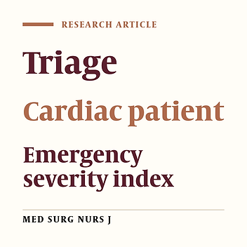 Effect of the implementation of cardiac triage scale on the time indices of patients with chest pain