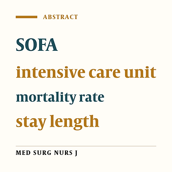 Efficiency of SOFA scoring system on predicting mortality rate and stay length in intensive care unit for patients of Al-Zahra hospital of Isfahan