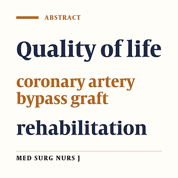 Changes of quality of life in patients undergoing coronary artery bypass graft surgery One year follow-up