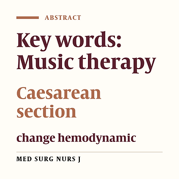 The effect of music therapy on hemodynamics in patients undergoing caesarean section inHakim Jorjani Hospital in Gorgan 2011
