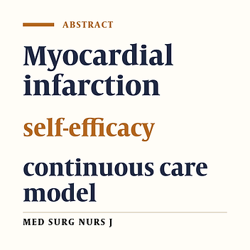 Effect of Continuous Care Model on the Self-Efficacy of Patients with Myocardial Infarction in Controlling Disease Complications