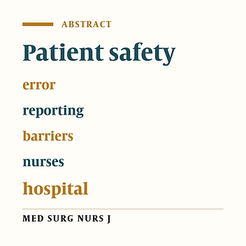 An investigation of the relationship between patient safety climate and barriers to nursing error reporting in Social Security Hospitals of Kerman Province, Iran