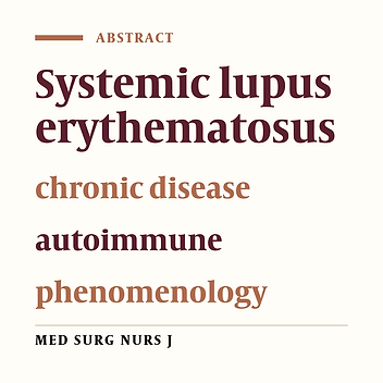 Experience of living with Systemic Lupus Erythematosus: A phenomenological study