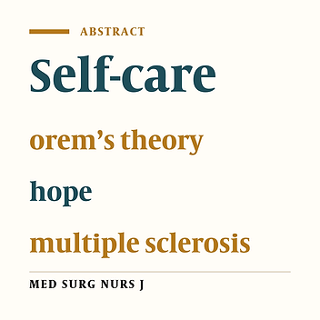 Effect of self-care educational program based on Orem’s Theory on hope in patients with Multiple Sclerosis