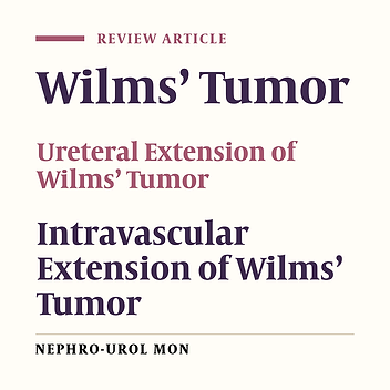 Wilms’ Tumor with Intravascular or Ureteral Extension: An Update in Diagnosis and Treatment