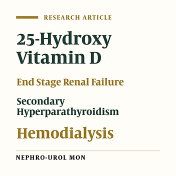 Effects of Inactive Vitamin D on Persistent Secondary Hyperparathyroidism in Patients on Hemodialysis