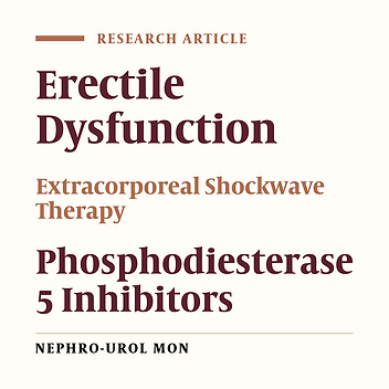 Low-intensity Extracorporeal Shock Waves for Treatment of Erectile Dysfunction in Patients Not Responding to Phosphodiesterase Type 5 Inhibitors, Its Durability, and Factors That May Influence the Outcome: A Clinical Trial