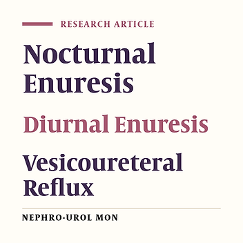 Association of Nocturnal Enuresis With Vesicoureteral Reflux and Renal Cortical Damage