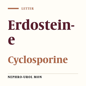 Effect of Erdosteine on Cyclosporine Induced Chronic Nephrotoxicity