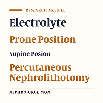 Comparative Study of Hemodynamics Electrolyte and Metabolic Changes During Prone and Complete Supine Percutaneous Nephrolithotomy