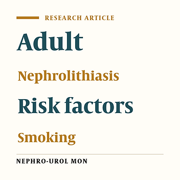 Cigarette Smoking and Nephrolitiasis in Adult Individuals