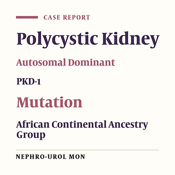 A New PKD-1 Mutation Discovered in a Black African Woman With Autosomal Polycystic Kidney Disease