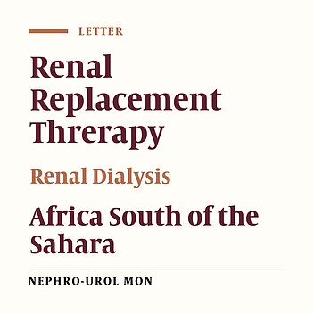 Issues of Renal Replacement Therapy in Elders Living Low-Income African Countries