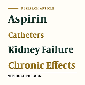 Effectiveness of Aspirin on Double Lumen Permanent Catheter Efficacy in ESRD