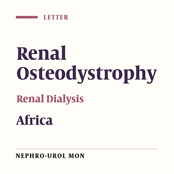 Prevalence of Renal Osteodystrophy in African Hemodialysis Patients