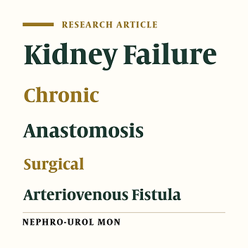 Comparison of Efficacy of Side to Side Versus End to Side Arteriovenous Fistulae Formation in Chronic Renal Failure as a Permanent Hemodialysis Access