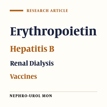The Relationship Between Erythropoietin Resistance and Antibody Response to Hepatitis B Vaccine in Hemodialysis Patients