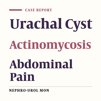 Primary Urachal Actinomycosis: Case Report and Literature Review