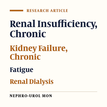 Different Aspects of Fatigue Experienced by Patients Receiving Maintenance Dialysis in Hemodialysis Units