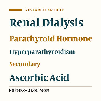 The Effect of Vitamin C on Parathyroid Hormone in Patients on Hemodialysis With Secondary Hyperparathyroidism: A Double Blind, Placebo-Controlled Study