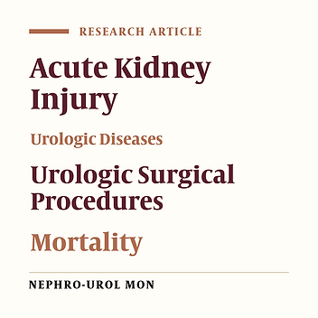 Acute Kidney Injury in Urology Patients: Incidence, Causes and Outcomes