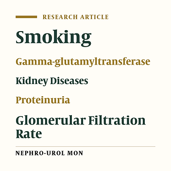 Elevated Serum Gamma-Glutamyltransferase (GGT) Activity and the Development of Chronic Kidney Disease (CKD) in Cigarette Smokers