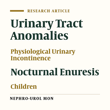 Lower Urinary Tract Urological Abnormalities and Urodynamic Findings of Physiological Urinary Incontinence Versus Non-mono Symptomatic Nocturnal Enuresis in Children