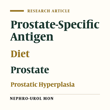 Association of Diet With Prostate Specific Antigen and Prostate Volume