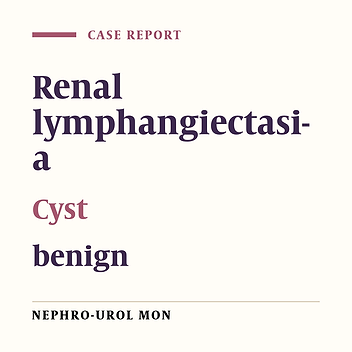 Bilateral Renal Lymphangiectasia in a Thirty-two-Year-Old Woman
