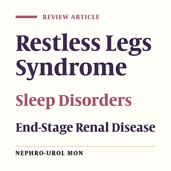 Restless Leg Syndrome: A Neglected Diagnosis