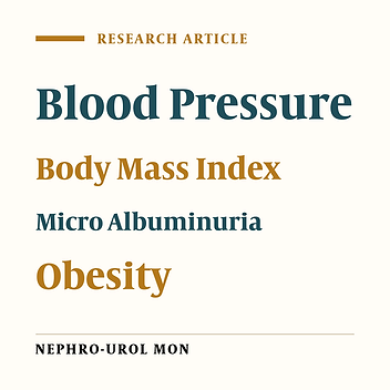Association of Micro Albuminuria With Diastolic Function in Obese Normotensive No Diabetic Individuals