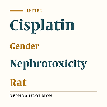 Gender Difference in Cisplatin-Induced Nephrotoxicity in a Rat Model