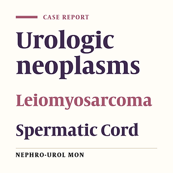 Leiomyosarcoma of the Spermatic Cord in a Seventy-Five-Year-Old man