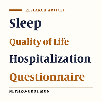 Sleep Quality Among Iranian Hemodialysis Patients: A Multicenter Study