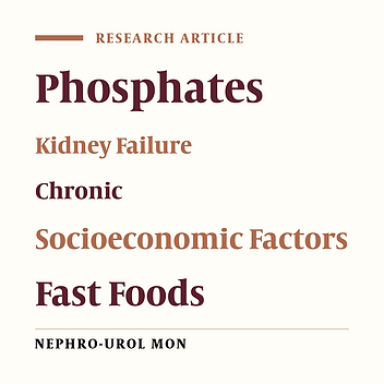 Socio-Economic Factors, Food Habits and Phosphorus Levels in Patients on Hemodialysis