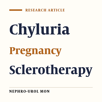 Chyluria in Pregnancy-A Decade of Experience in a Single Tertiary Care Hospital