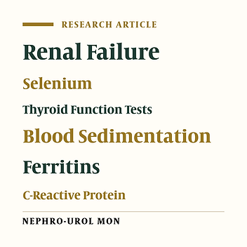 The Effect of Selenium Supplementation on Acute Phase Reactants and Thyroid Function Tests in Hemodialysis Patients