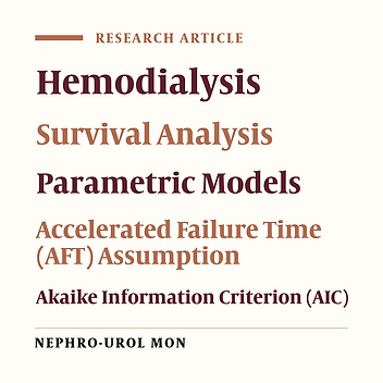 Application of Parametric Models to a Survival Analysis of Hemodialysis Patients