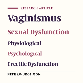 Vaginismus in Iran: A Single Center Report of 7 Years Experience