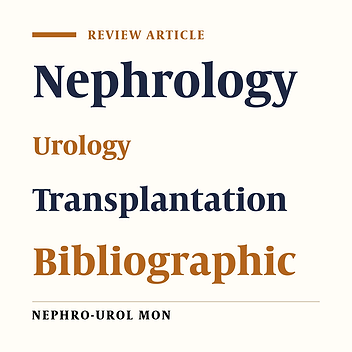 Iranian Nephrology and Urology Research Output in the Past Two Decades: A Bibliographic Analysis of Medline Database