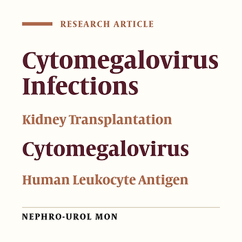 Human Leukocyte Antigen Alleles and Cytomegalovirus Infection After Renal Transplantation